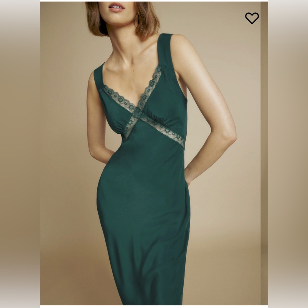 SOLD NWT Reformation Provence Dress Forest XL - Picture 5 of 14